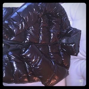 Mens glossy puffer jacket